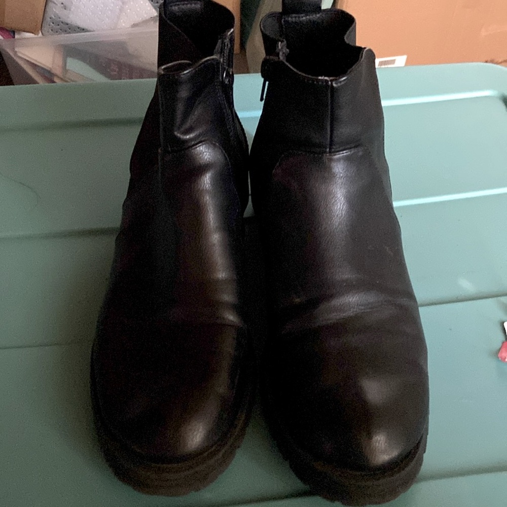 Target leather boots.  Black size 11